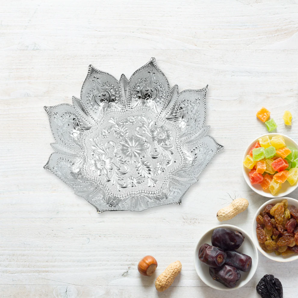 Decorative Mukhwas & Dry Fruit Serving Tray – Fancy Plate (1 Pc)
