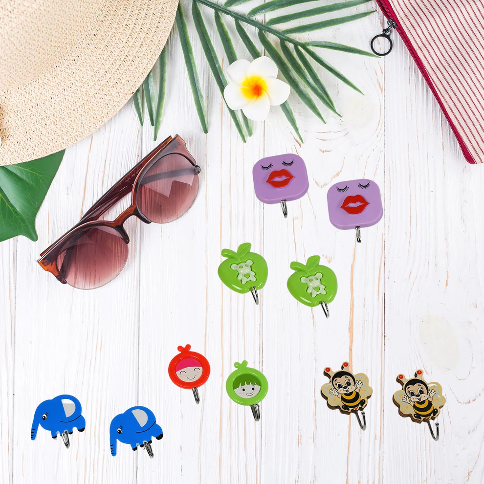 Premium Strong Adhesive Wall Hooks Set of 10