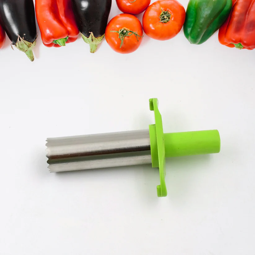 Small Stainless Steel Chili Corer Remover Kitchen Tool (1 Pc) 