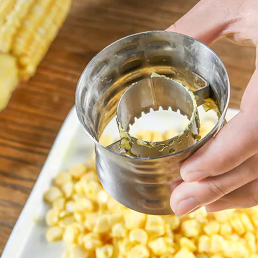 Corn Cutter Stainless Steel Stripping Kernels Remover (1 Pc) 
