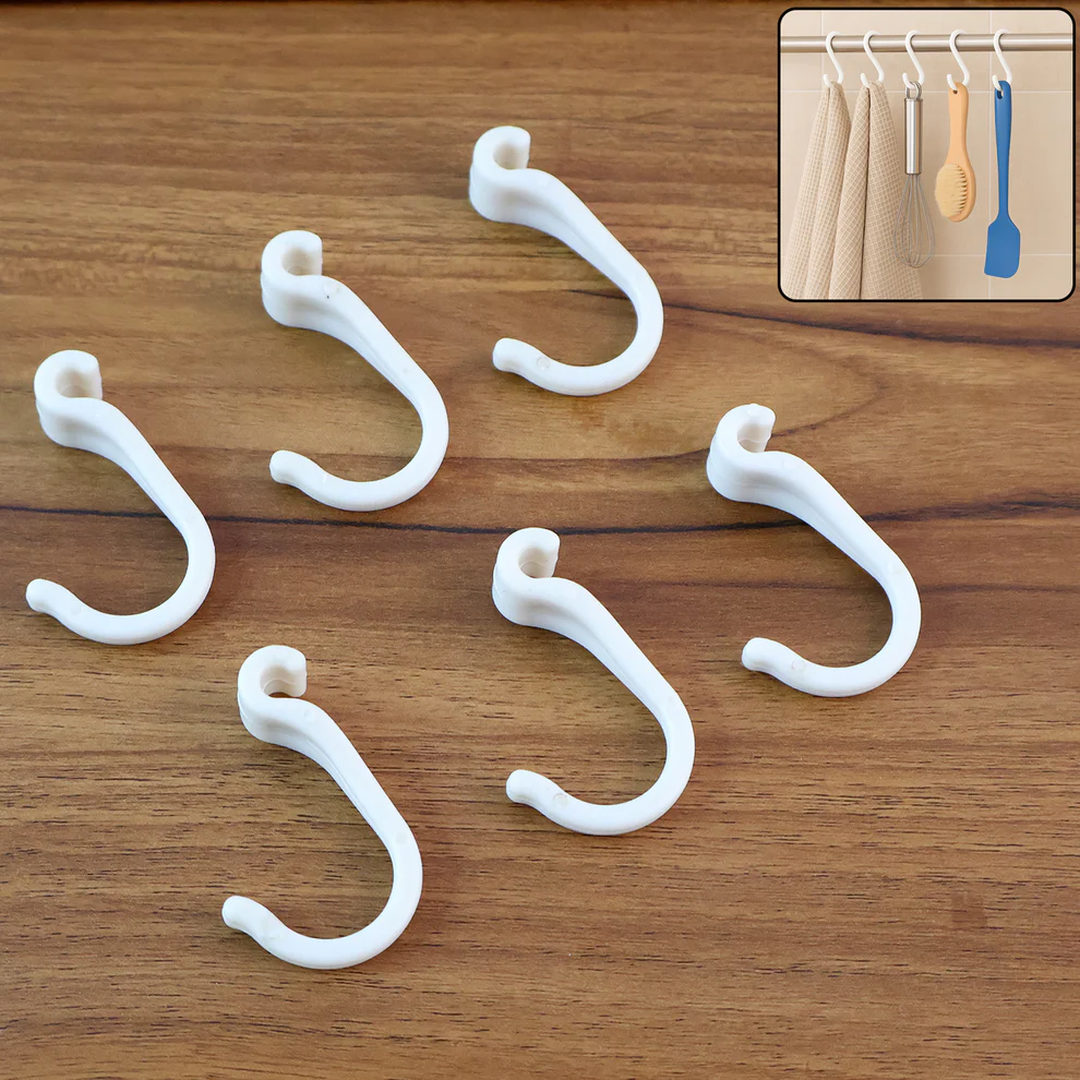 Small Plastic Hooks (6 Pc)