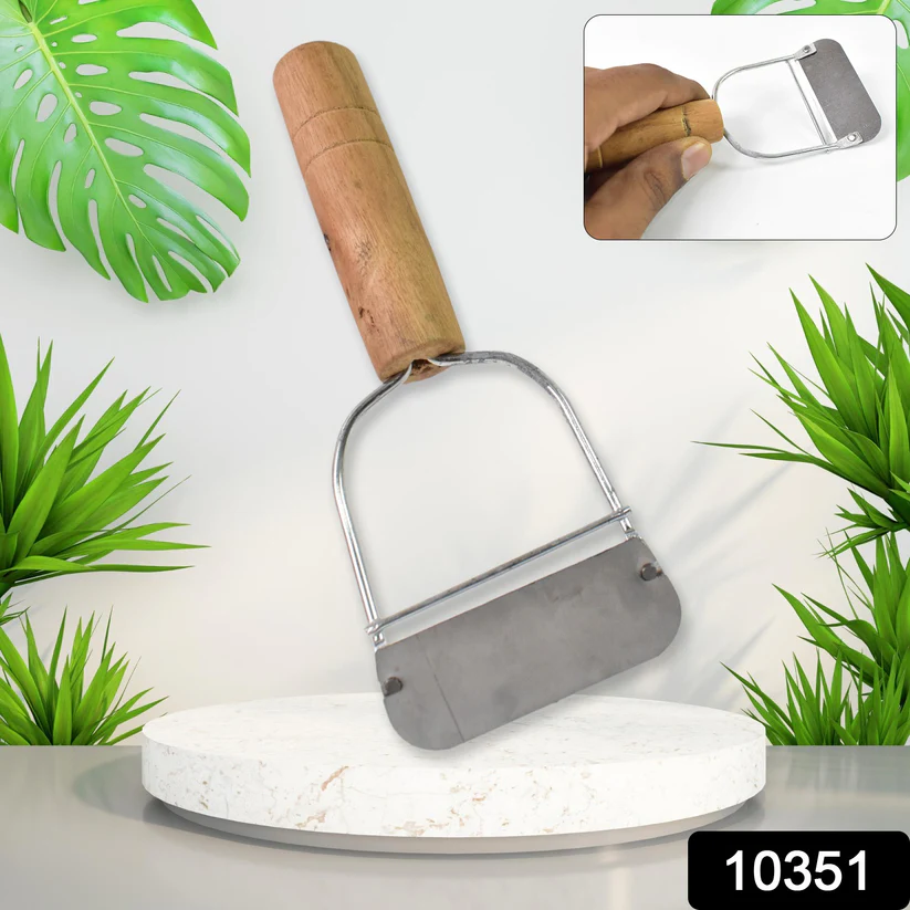 Wooden Handle Metal Vegetable Cutter, Peeler, Slicer (1 Pc / B Grade) 