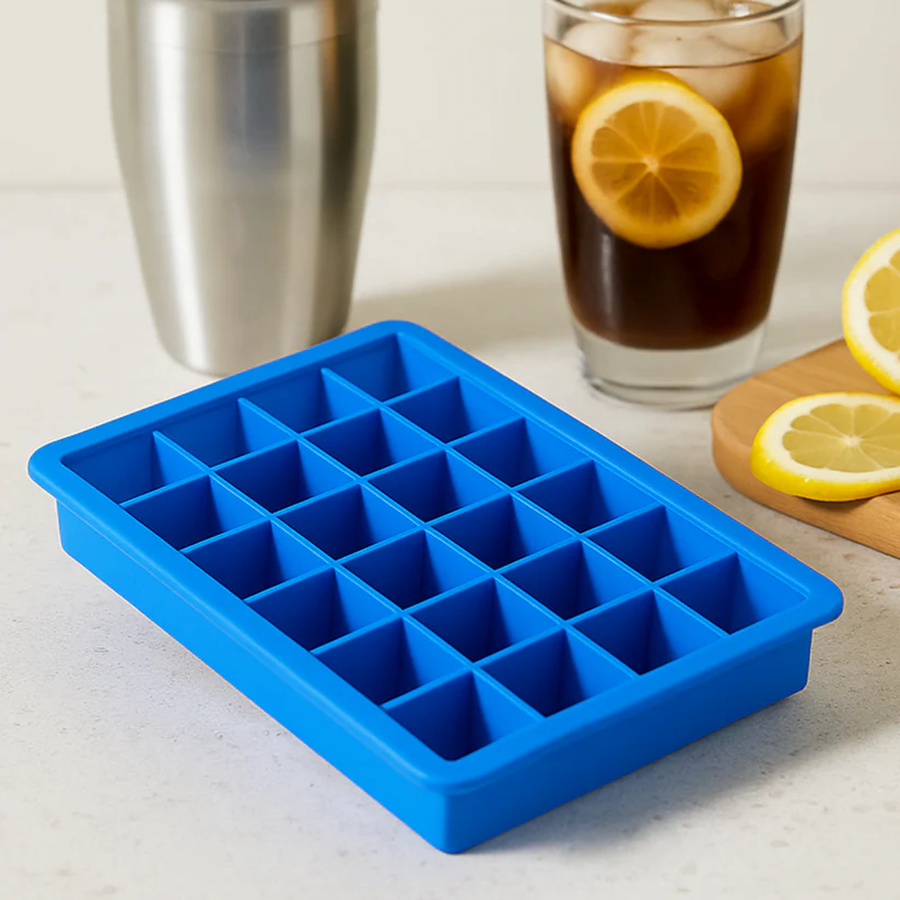 Silicone Ice Cube Trays 24 Cavity Per Ice Tray [Multicolour] 