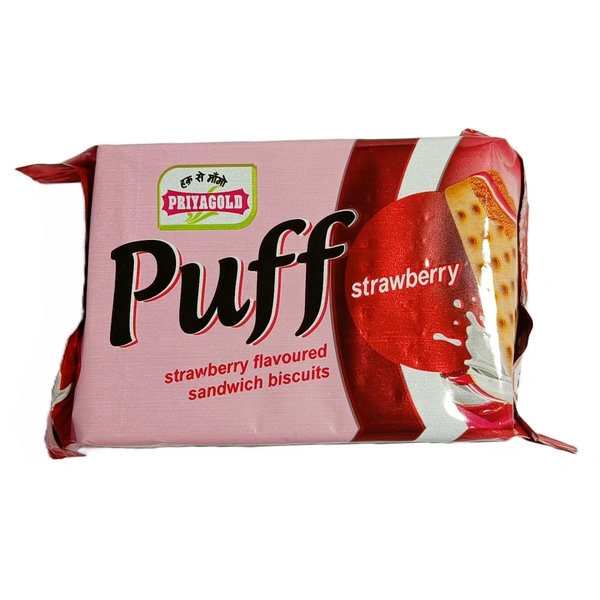 PRIYAGOLD Puff Strawberry Pack Of 150 Wholesale
