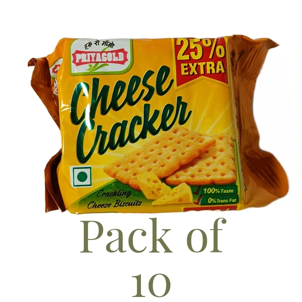 PRIYAGOLD Cheese Cracker Pack Of 10 Wholesale