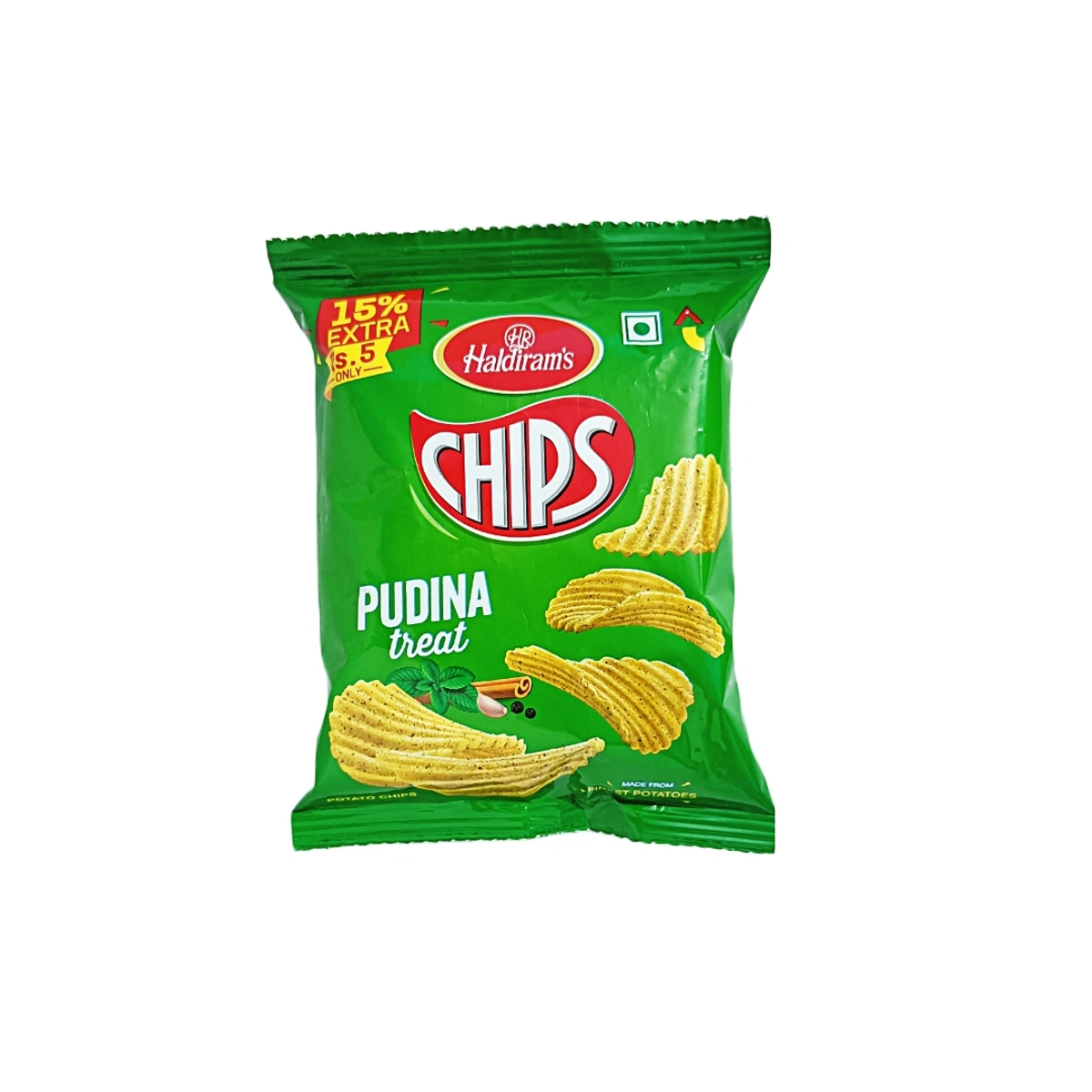Haldiram's Chips Pudina Terat Pack Of 12 Wholesale