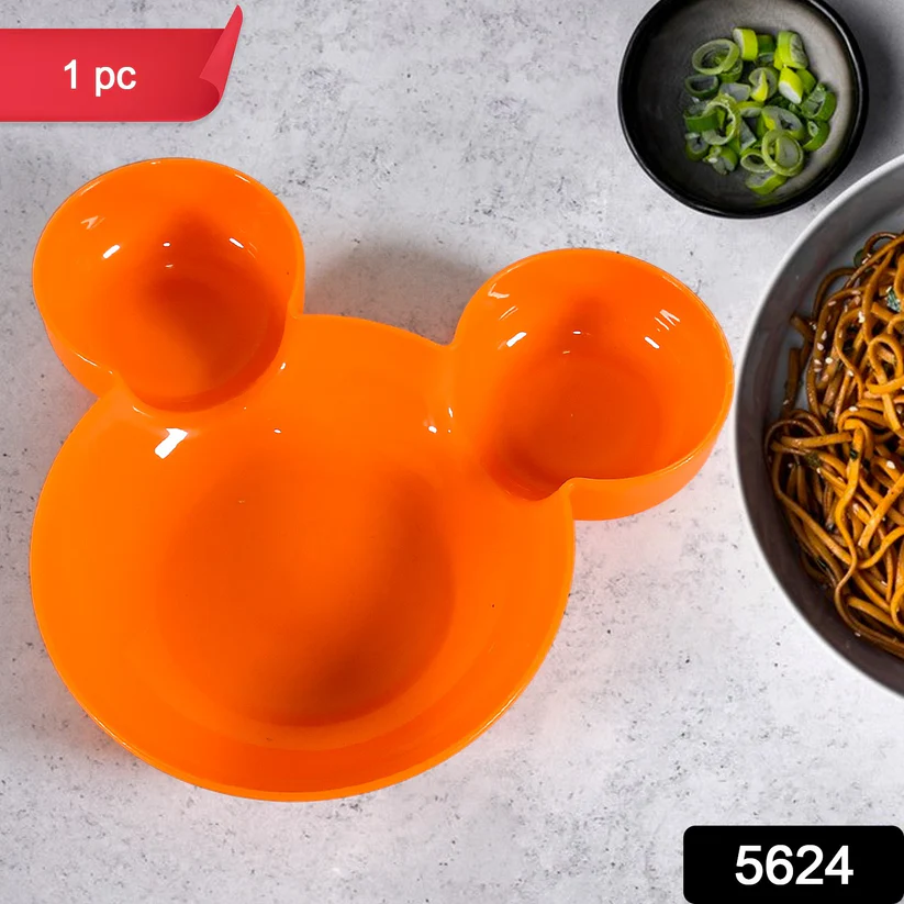 Mickey Mouse Shaped Kids Plate – BPA Free & Unbreakable