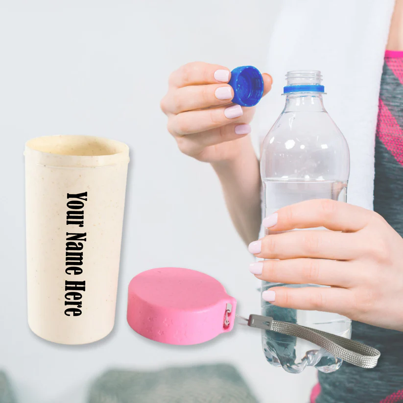 Portable Travel Coffee Mug – Wheat Straw with Lid (300 ML)