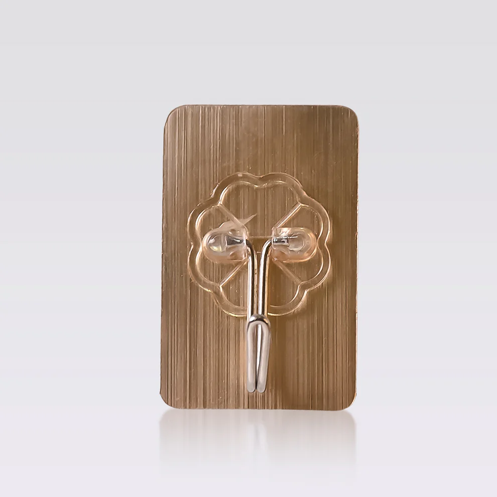 Plastic Adhesive Sticky Waterproof and Oil Proof, Wall Hook (5.5×3.5 Cm)