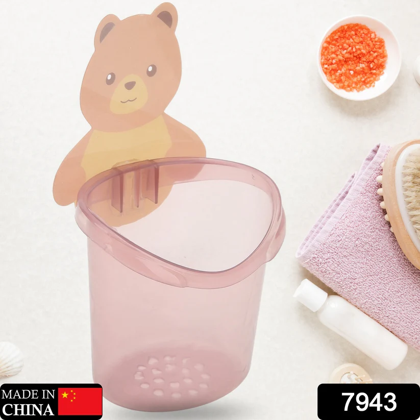 Multipurpose Teddy Bear Wall Toothbrush Holder – Waterproof & Self-Adhesive