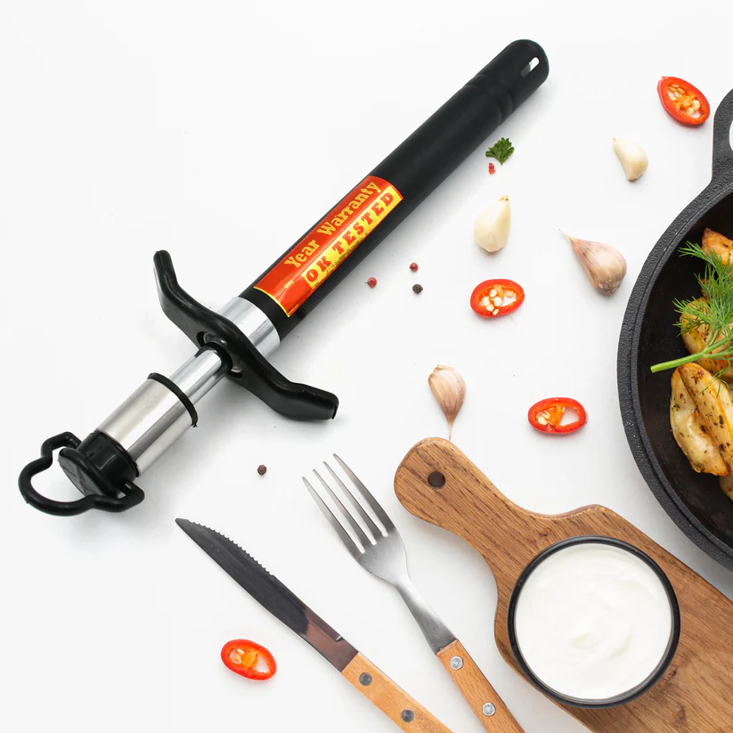 Stainless Steel Kitchen Gas Lighter - Durable, Long-Lasting for Stoves & Restaurants (1pc) 