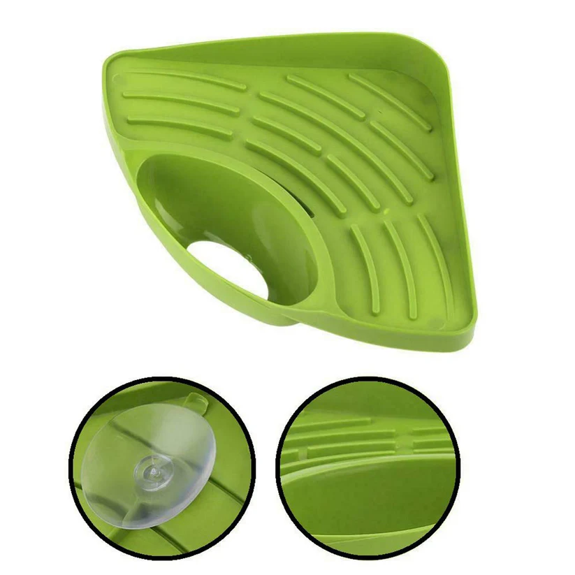 Corner Sink Strainer For Draining Kitchen Waste In Sinks And Wash Basins. 