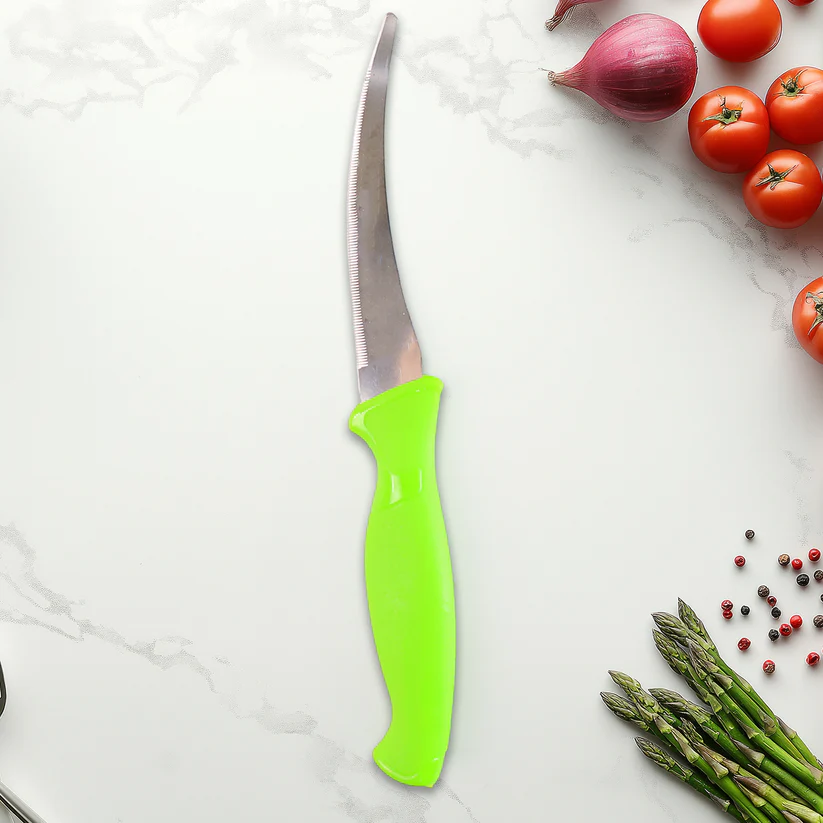 Heavy-Duty Stainless Steel Kitchen Knife with Ergonomic Handle (1 Pc) 