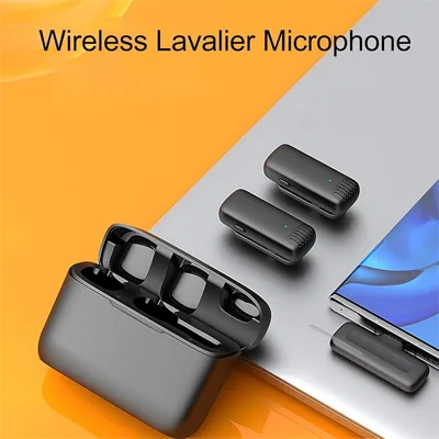 Wireless Microphone for iPhone (iOS), Android Type-C Mobiles & DSLR Cameras 