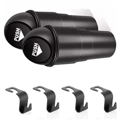 Small Dustbin With Car Headrest Hooks