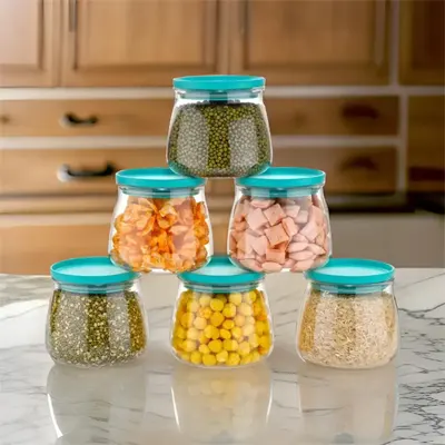 6 Plastic Grocery Container