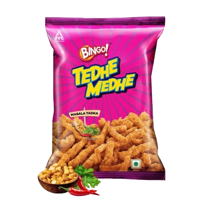 Bingo Tedhe Medhe Masala Tadka Crisps
