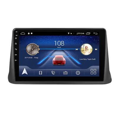 9 Inch Car Android System CarPlay 432GB AHD Camera+Frame – Suitable for Tata Nexon Car Stereo