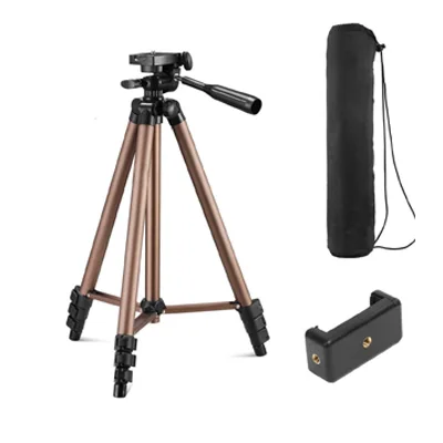 Universal Tripod with Mobile Phone Holder Mount & Carry Bag