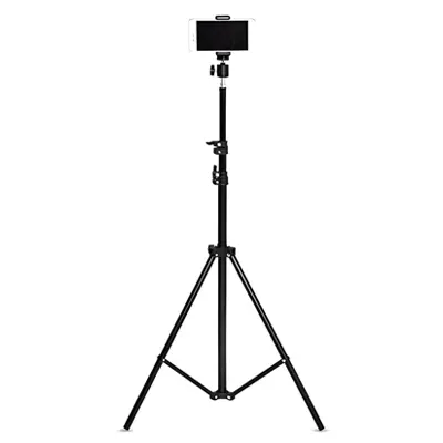  Lightweight & Portable 7 Feet Long Tripod Stand with Adjustable Clip Holder & Tripod Clamp
