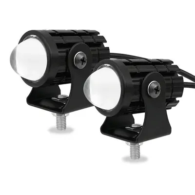 Motorcycle Fog Lights With Switch High Low Flash LED